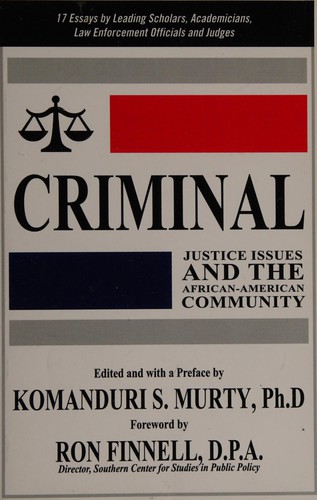 Cover for Criminal Justice Issues and the African-American Community
