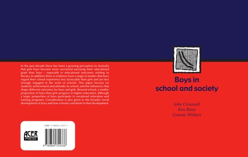 Cover for Boys in school and society