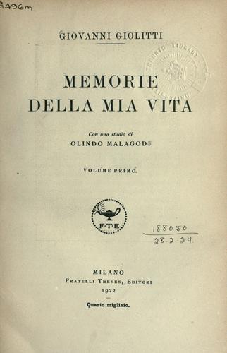 Cover for Memorie della mia vita