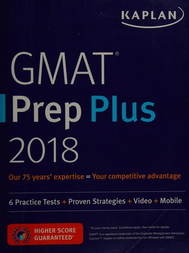 Cover for GMAT prep plus 2018