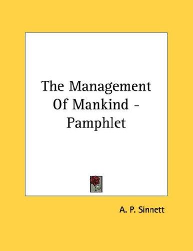 Cover for The Management Of Mankind - Pamphlet