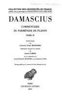 Cover for Commentaire du Parménide de Platon