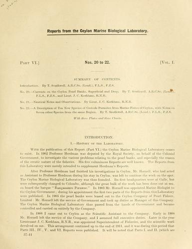 Cover for Reports.