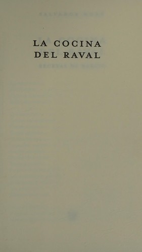 Cover for La cocina del raval (OTROS GASTRONOMÍA) (Spanish Edition)