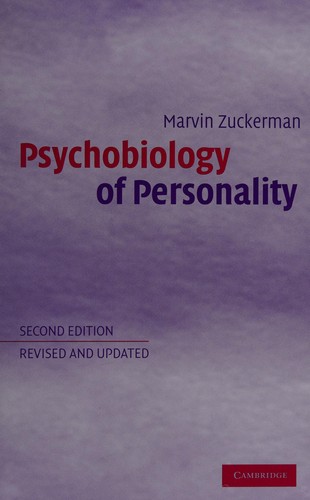 Cover for PSYCHOBIOLOGY OF PERSONALITY.