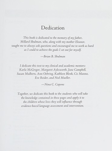 Cover for Language development