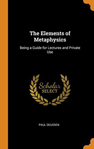 Cover for The Elements of Metaphysics
