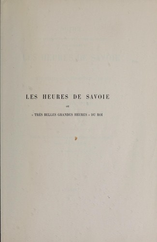 Cover for Notice d'un des plus importants livres de prières du roi Charles V