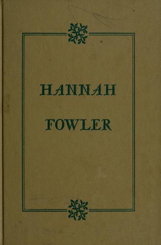 Cover for Hannah Fowler