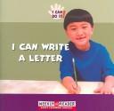 Cover for I can write a letter