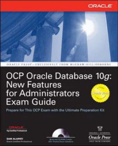 Cover for OCP Oracle Database 10g