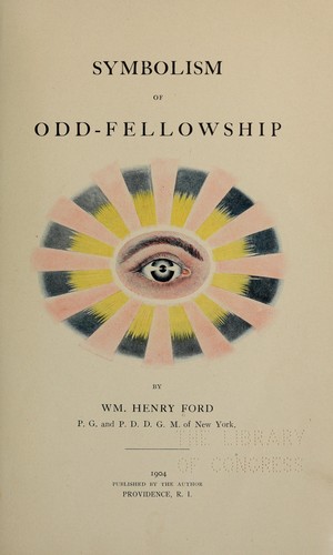 Cover for Symbolism of Odd-fellowship