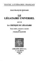 Cover for Le légataire universel