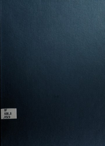 Cover for A workbook in the Rorschach technique, emphasizing the Beck and Klepfer systems