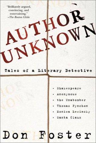 Cover for Author Unknown