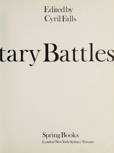 Cover for Great military battles