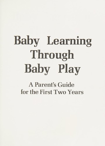 Cover for Baby learning through baby play