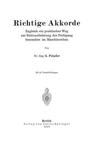 Cover for Richtige Akkorde