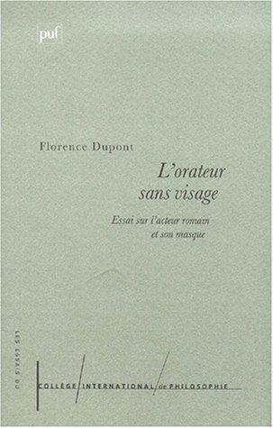 Cover for L' orateur sans visage