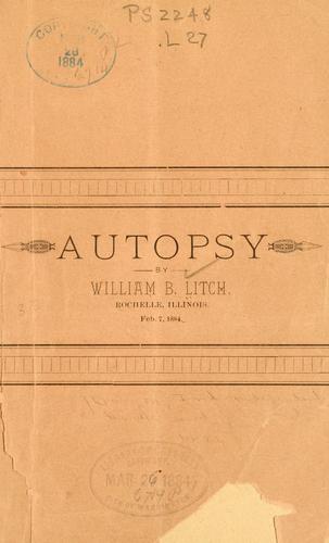 Cover for Autopsy