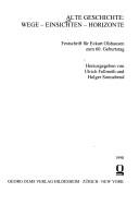 Cover for Alte Geschichte