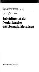 Cover for Inleiding tot de Nederlandse emblemataliteratuur