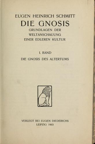 Cover for Die Gnosis