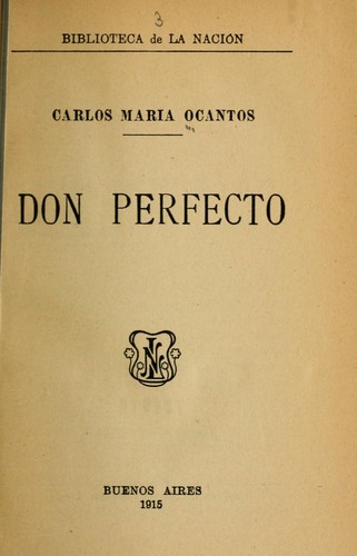 Cover for Don Perfecto