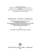 Cover for Herrschaft, Tugend, Vorsehung