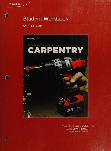 Cover for Student Workbook for use with Carpentry