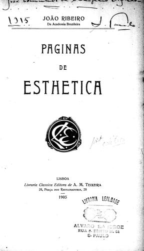 Cover for Paginas de esthetica