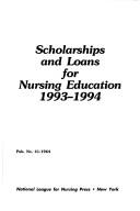 Cover for Scholarships and Loans for Nursing Education 1993-94