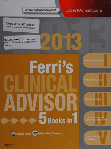 Cover for Ferri's Clinical Advisor 2013