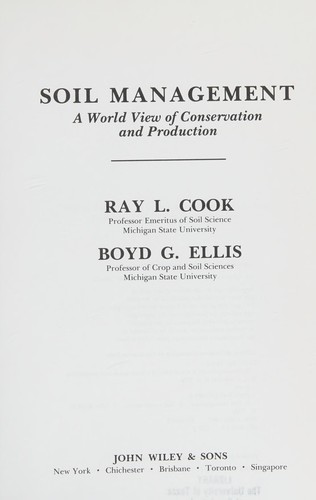Cover for Soil management