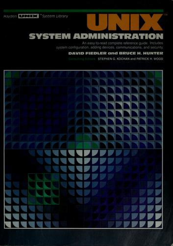 Cover for UNIX system administration