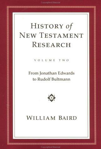 Cover for The History of New Testament Research