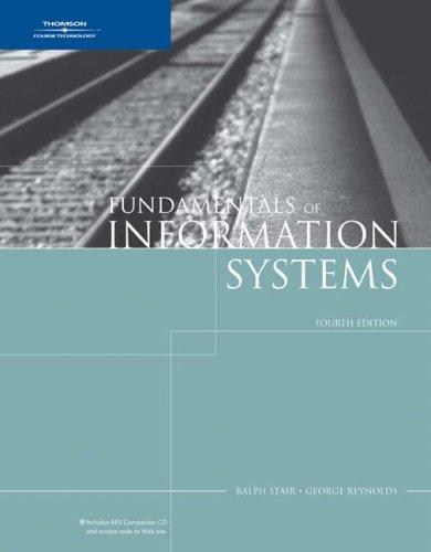 Cover for Fundementals of Information Systems (Ise)