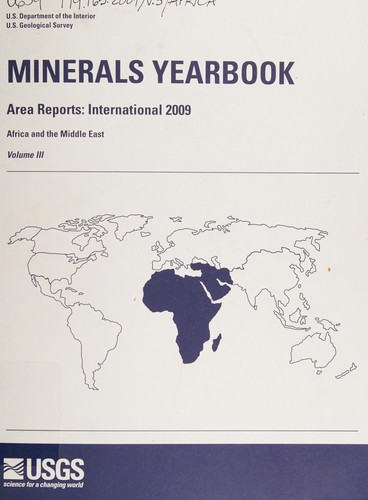 Cover for Minerals Yearbook Area Reports