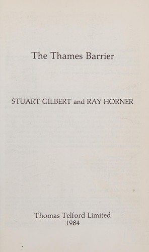Cover for The Thames barrier