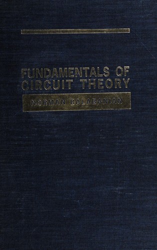 Cover for Fundamentals of circuit theory.