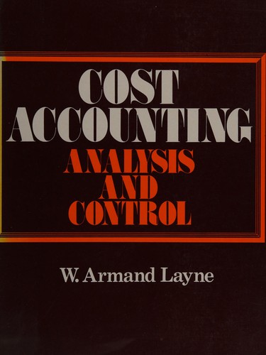 Cover for Cost Accounting
