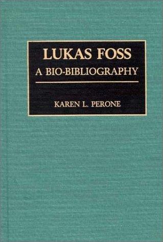 Cover for Lukas Foss