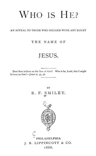 Cover for Who is He?