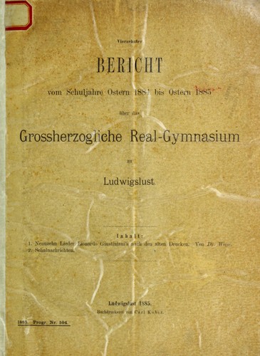 Cover for Neunzehn lieder Lionardo Giustinanini's nach denalten drucken