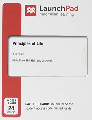 Cover for LaunchPad for Principles of Life