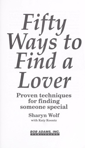 Cover for Fifty ways to find a lover