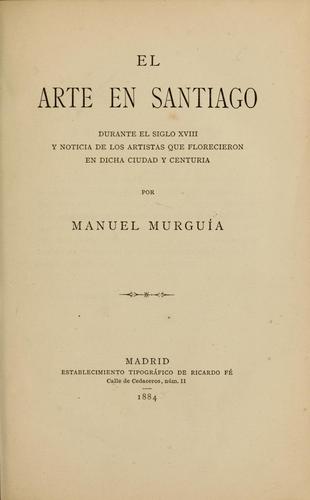 Cover for El arte en Santiago