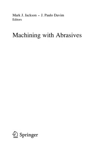 Cover for Machining with Abrasives