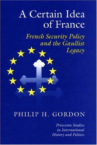 Cover for A certain idea of France