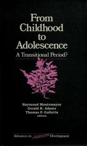 Cover for From childhood to adolescence